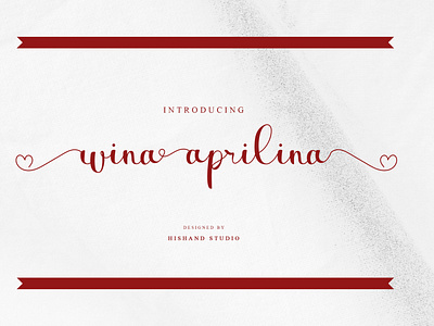 wina aprilina script font