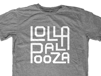 Lolla shirt logo reject t shirt typography