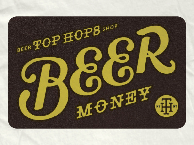 Beer Money collateral lettering type