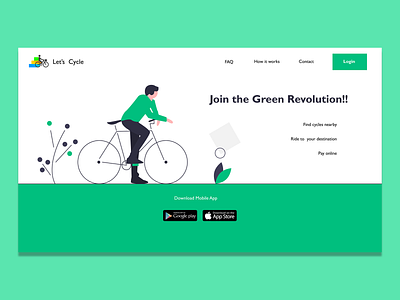 Let's Cycle website UI cycle design figma websiteui