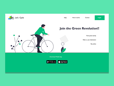 Let's Cycle website UI