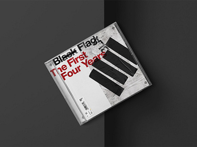 Black Flag CD Packaging branding design layout packaging typography
