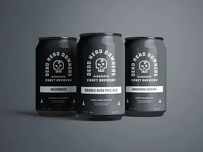 Final Can Design for Dead Head Downers beer can brand identity branding can design design illustration logo packaging typography vector