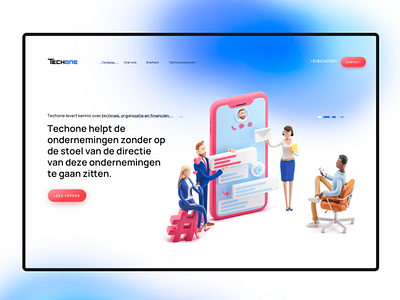 Techone - homepage design