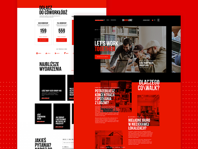 Co Work Lodz - landing page concept for coworking office