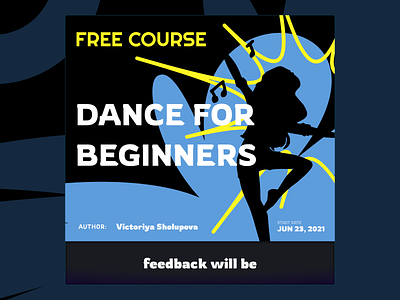 Instagram adv dance course