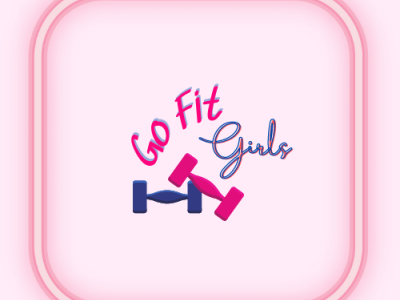 Go Fit Girls Gym Logo art branding canva design dribble graphic design illustration logo logo design marketing ui ux vector