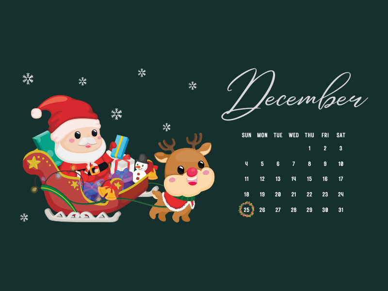 december desktop wallpaper dribble size