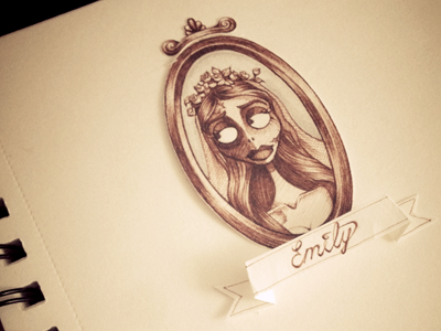 Corpse Bride character emily illustration motion movie paper sketch stop victor