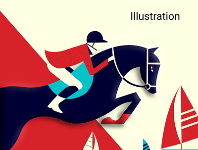 Horse Illustration art design draw kit figma horse illustration illutrator photoshop presentation shetch ui user interface ux