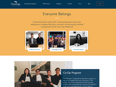 Website Refresh - ClearEdge Partners branding graphic design web website