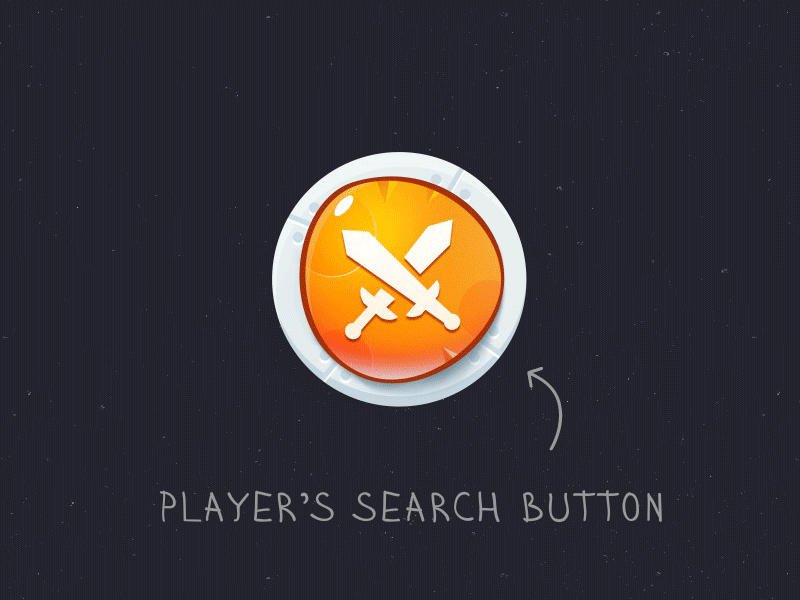 Button for Player's Search button game gui players search ui