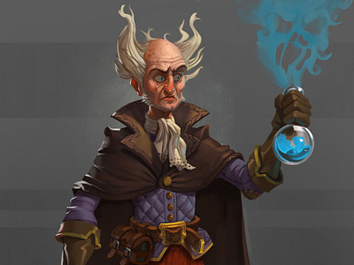 Crazy Alchemist alchemist alchemy character concept flask mage magic