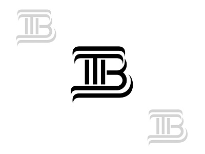 TB Letter Design flat icon illustration illustrator logo minimal professional design vector