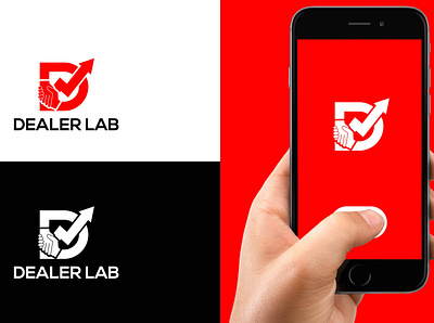Dealer Lab Logo branding crea design flat graphic design icon illustrator logo professional design vector