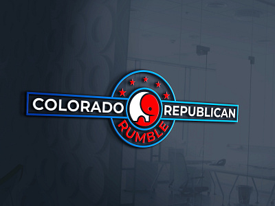 Colorado Republican Rumble Logo Design art branding creativedesign design eyecatchy flat freelancing graphic design icon illustration illustrator logo logodesign logotype moderndesign professional design service simple vector web