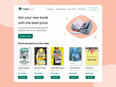 Online Bookstore Landing Page