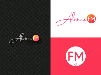 Alumni FM | Minimal Logo logo logodaily logodesign logodesigner logodesigns logodesinger logoinspiration logoinspirations logomaker logomarca logomark