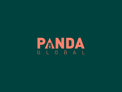 Panda Global | Minimal Logo design global logo logodaily logodesign logoidea logoinspirations logomaker logomarca logomark panda panda global panda logo