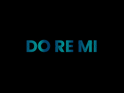 DO RE MI Logo | Text Logo