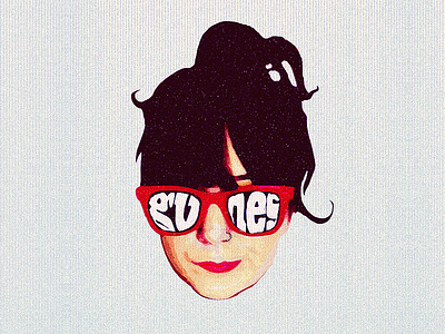 Epic Glasses Are Epic #1 brush face glasses illustration red smile sunglasses typography