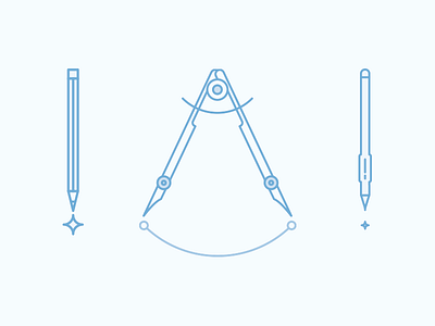 Wanda War Room #01 compasses icon intuos pen line line icon logo pencil wanda wanda digital