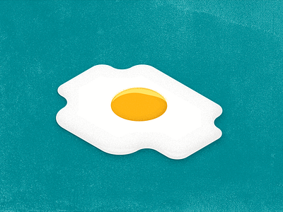 Breakfast Series / Egg breakfast egg illustration isometric noise texture