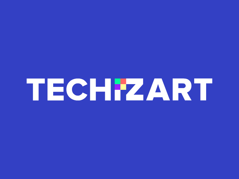 Techizart animated logo design corporate identity identity logo logodesign projection