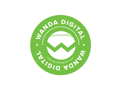 Wanda Digital Agancy - Badge badge flat logo logodesign sticker wanda digital
