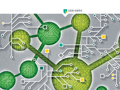 ABNAMRO Banking banking branding cover illustration technology