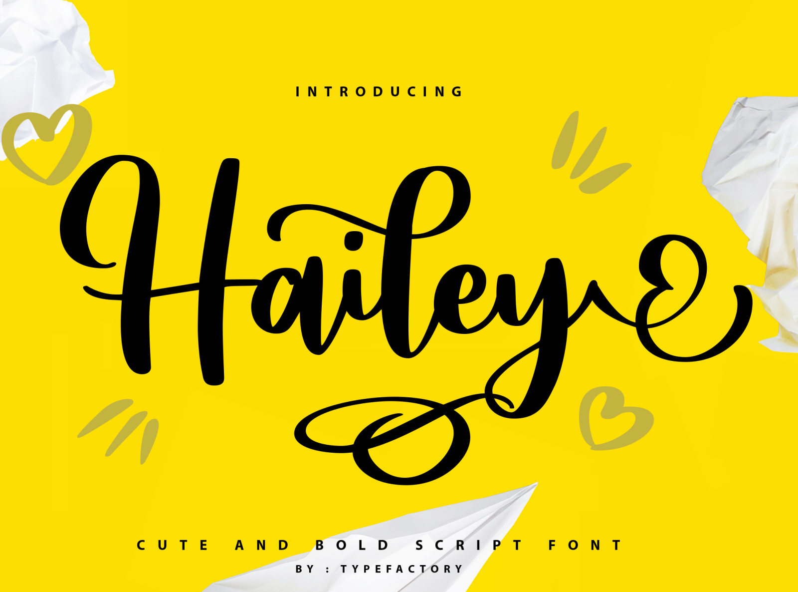 Hailey - Curly Script Font by TypeFactory Co on Dribbble