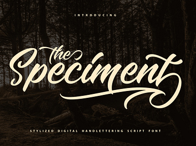 The Speciment - Handlettering Script Font beautiful book covers designs digital flow font handlettering lifestyle logos magazine quotes retro script stylized titles