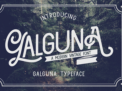 Galguna - Vintage Script Font