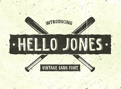 Hello Jones - Vintage Sans Font authentic classic display logos poster retro sans sans serif style vintage