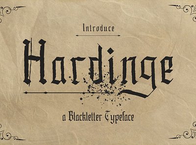 Hardinge - Blackletter Typeface authentic blackletter branding dvd logos original poster prints quotes retro t shirts vintage