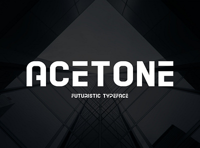 Acetone - Futuristic Typeface book cover brand store display future futuristic interior design minimalistic modern taglines titles typeface wordmarks