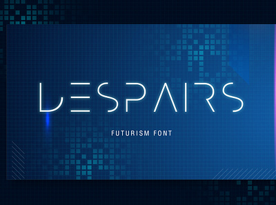 Despairs - Futurism Font app digital futuristic game font geometric headlines logo minimalist modern poster technology theme title