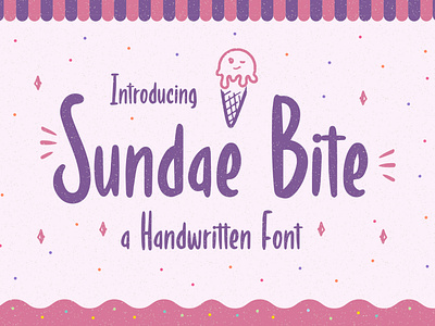 Sundae Bite - Fun Handwritten