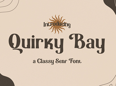 Quirky Bay - Classy Serif Font authentic beautiful branding classy feel font gorgeous greeting cards logos packaging design quirky serif social media post stationary art wedding invitations