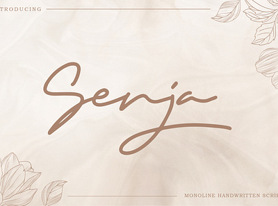 Senja - Monoline Handwritten Script authentic beautiful branding calligraphic elegant fancy fashion feminine handwritten headings light logo lovely luxurious monoline romantic script signature wedding invitation youtube banner