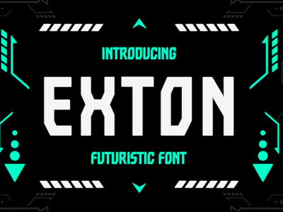 Exton - Sharp Futuristic Font