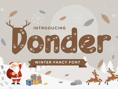 Donder - Winter Fancy Font