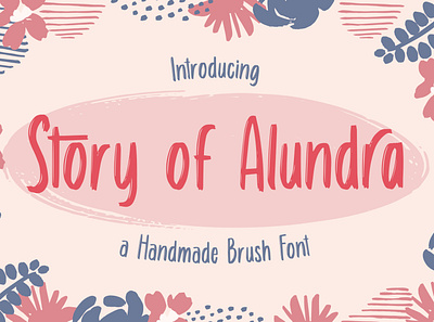 Story of Alundra – Cute Brush Font branding brush casual children children storybook cool display drawing dry marker handmade headline instagram kids logos marker mockup paint brush poster print quotes