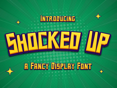 Shocked Up – A Fancy Display Font