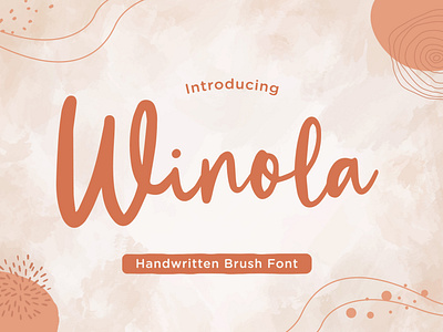 Winola - Handwritten Brush Font