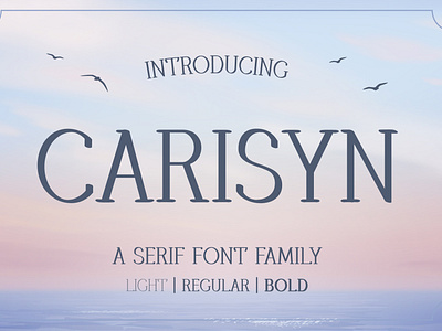 Carisyn - Serif Font Family