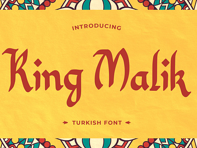 King Malik - Turkish Font