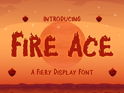 Fire Ace – A Fiery Display Font