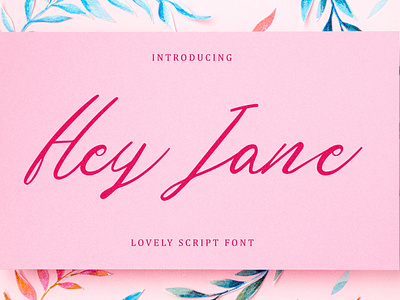 Hey Jane – Lovely Script Font