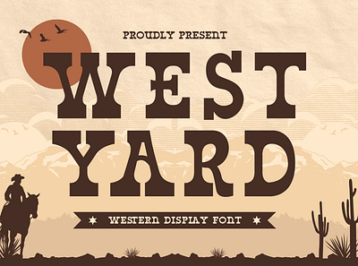 West Yard – Western Display Font west